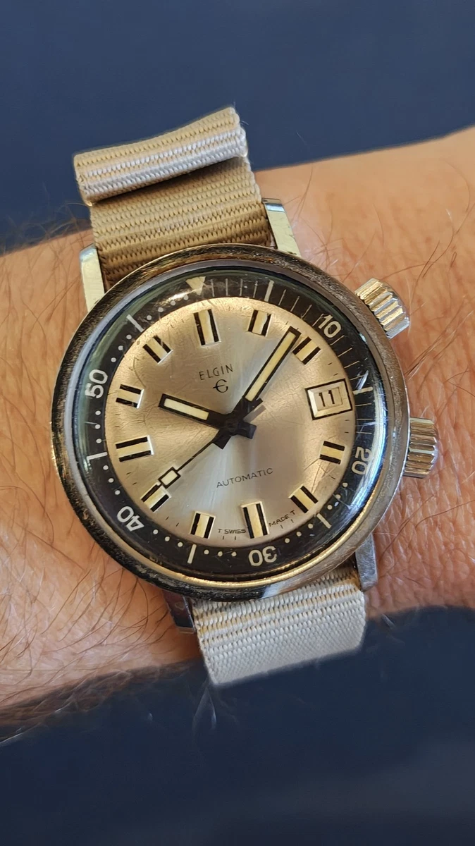 Elgin Men Diver Wristwatches for sale | eBay