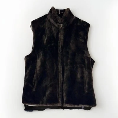 Bill Blass Women’s Size M Blassport Zipper Front Faux Fur Reversible Vest Coat - Image 1 of 4