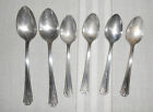 Carlton Silver Plate Oneida Sylvia/Bonita 1932 Flatware 6Pc Spoons