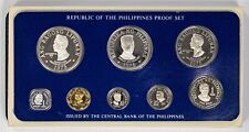Philippines 1975 8 Coin Proof Year Set - Original Box and COA