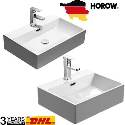 Aufsatz- oder Hängewaschbecken Keramik Waschbecken Waschschale Waschtisch - Bild 1 von 4