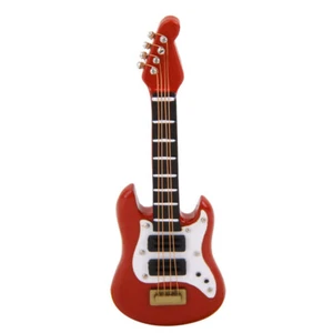 1:12 Puppenhaus Miniatur Musikraum Zubehör E-gitarre Electic Gitarre Rot - Picture 1 of 10
