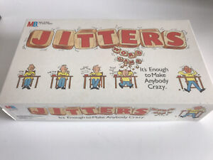 Vintage Milton Bradley Jitters Word Dice Family Game 1986 Complete