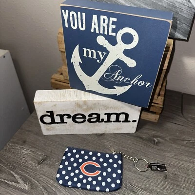 NFL Aminco Chicago Bears Lunares Logo Cremallera Tarjeta/Moneda Cartera y Llavero Nuevo con Etiquetas Foto 1 de 4