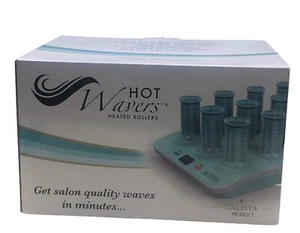 Calista Tools Hot Wavers Heated Rollers Curlers Set Of 12 Case Clips - Picture 1 of 6