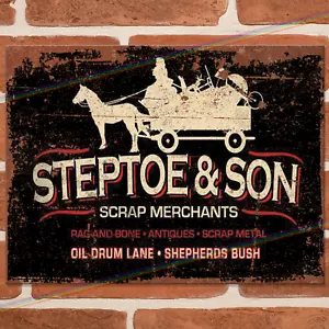 STEPTOE AND SON TV Blechschilder Mancave Pub Schuppen Bar Höhle Garage Blechschild Geschenk UK - Bild 1 von 3