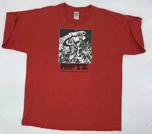 Camiseta roja Gildan 2003 RIFTS RPG película Palladium Books XL - Imagen 1 de 6
