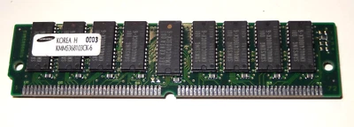 Samsung KMM5368103CK-6 32MB 72-Pin SIMM FPM (FastPage) Parity DRAM Memory Module - Image 1 of 2