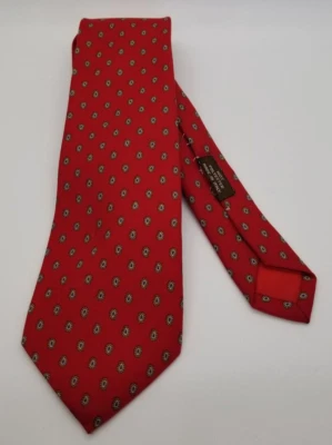 男式领带 JOHN HENRY 领带红色意大利经典复古 — 第 1/4 张图片