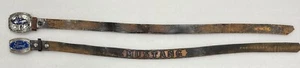 Ford Mustang Belt & Buckle Enamel Logo Pony Embossed Spellout VTG (Lot of 2) - Picture 1 of 11