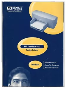 reference manual Desk Jet 840C HP Hewlett Packard Windows printed in the U.S.A. - Picture 1 of 4