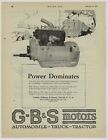 1920 G-B&S Motors Ad: Golden, Belknap & Swartz Co. Auto, Truck, Tractor. Detroit