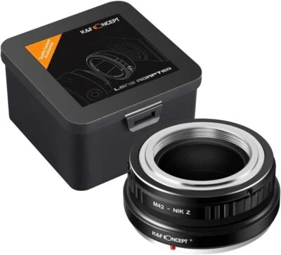 K&F Concept Manual Lens Adapter for M42 Lens to Nikon Z Z6 Z7 Mirrorless Cameras - image 1 of 4