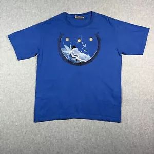 The Mountain Celtic Fairy T-Shirt Erwachsene Größe XL blau Grafik Tee *Beschreibung lesen* - Bild 1 von 8