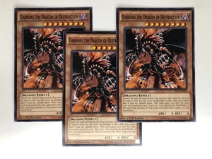 YUGIOH 3x GANDORA THE DRAGON OF DESTRUCTION MIL1-EN005 1° ED LP COMUNE Vedi foto - Foto 1 di 3