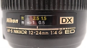 Nikon ED DX AF-S Nikkor 1:4 G 12-24mm SWM Lens - Picture 1 of 8