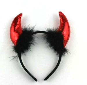 Special Red Devil Horns Headband Halloween Ladies Hen Party Carnivals - Picture 1 of 1
