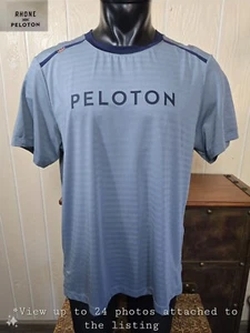 RHONE x Peloton Swift Short Sleeve Lt. Gray Performance Shirt Men's Sz XL - Picture 1 of 10