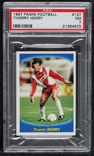 1997-98 Panini Superfoot Stickers Thierry Henry #137 PSA 7
