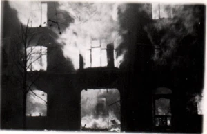 WWII Photo Destroyed Buliding Copenhagen Denmark Small Size 9x6cm World War 2 - Picture 1 of 2
