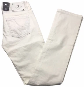 District 9 Damen gerades Bein 25 Reg weiß Denim Jeans Hose neu mit Etikett Baumwolle - Bild 1 von 10