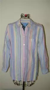 Nueva con etiquetas 2 piezas SIGRED OLSEN SO BLUE Camisa de lino pastel talla pantalones pequeños y talla 10 - Imagen 1 de 10
