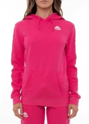 Felpa con cappuccio Kappa 222 Banda Budy 3 rosa lampone-bianco taglia XL 331328W-A01 - Immagine 1 di 3