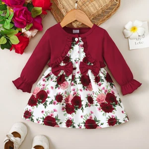 Newborn Baby Girls Floral Romper Dress Summer Outfit Princess Bodysuit Clothes - Picture 1 of 7