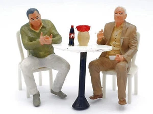 Set Caffetteria Sedute Scala G 1:22,5 Figurine Iberplace 40007 Persone Modellismo - Foto 1 di 7