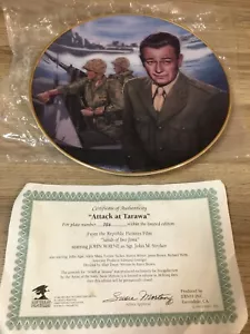 John Wayne Plate, Attack at Tarawa, Sands of Iwo Jima Susie Morton Movie Plate - Picture 1 of 4