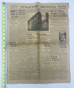 March 5, 1913 Syracuse Journal Newspaper Antique Pre-WWI News Ads Syracuse NY - Imagen 1 de 21