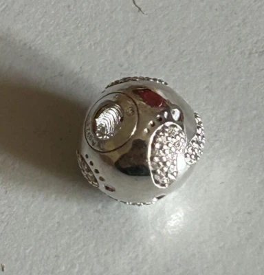 Thomas Sabo Karma Beads Baby-Fußabdruck 925 Silber weiße Zirkonia Steine - Bild 1 von 3