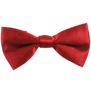 Neu KINDER JUNGEN 100 % Polyester nur vorgebundene Fliege rot Party formell Hochzeit  - Bild 1 von 2
