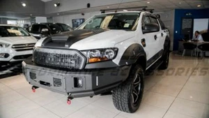 Matte Black Bull Bar (H1-Series) for Ford Ranger PX2 2015-Present - Picture 1 of 11