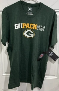 Green Bay Packers dunkelgrün GO PACK GO Regional Herren Club Shirt Größe Large neu mit Etikett - Bild 1 von 6