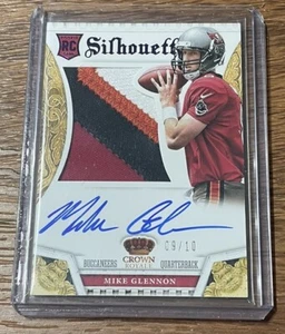 2013 Crown Royale Mike Glennon Silhouetten Autogramm Aufnäher Prime/10 Löcher - Bild 1 von 2