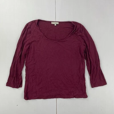 HOBBS Top Medio Rojo Mujer Manga Larga Cuello Redondo - Imagen 1 de 4