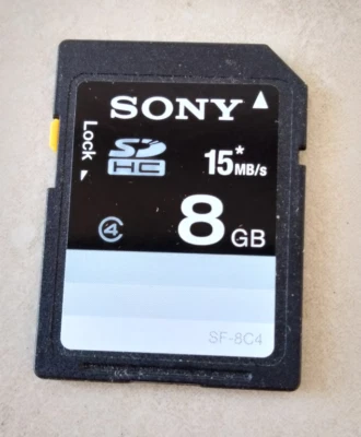 Sony 8GB Memory Stick For Camera PSP etc - SDHC - Free Shipping - Image 1 of 2