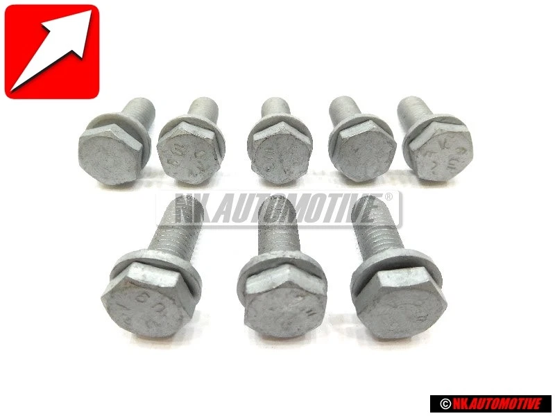 8x VW Original Vis 6 Pans (Avec Rondelle) - N 90758902 - Photo 1/1