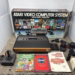 Atari 2600 Console Original 4 switch Console In Box Joystick game WORKING CIB - Picture 1 of 24
