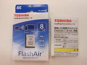Toshiba SDHC Memory Card (FlashAir) 8GB SD-WC008G - Picture 1 of 1
