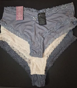Mutandine hipster H&M vita bassa a forma di V. Confezione da 3. Nuovo con etichetta non attaccata (taglia Large - Foto 1 di 4