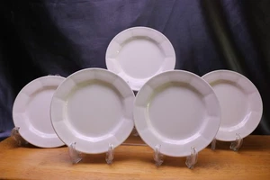 5 Villeroy & Boch Luxembourg GEO All White Paneled 6.25 " Bread Plates - Picture 1 of 7