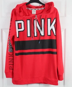 Sudadera con capucha a rayas rosa para mujer Victoria's Secret talla XS r0973 - Imagen 1 de 16