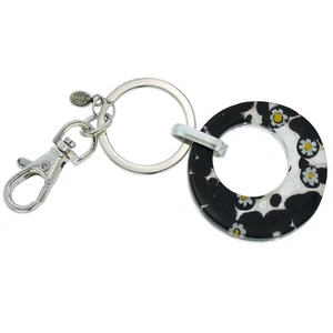 GlassOfVenice Murano Glass Colors Round Keychain - Picture 1 of 4