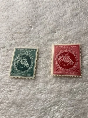 Germany -SEMI POSTAL STAMPS Sc.# B284-285-HORSES—MNH - Image 1 of 3