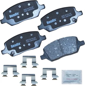 Bendix Priority 1 Ceramic Rear Brake Pads Set For Buick Chevrolet Pontiac Saturn - Picture 1 of 1