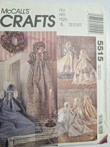 13" Doll Soft Stuffed Faceless Heirloom McCalls 5515 Craft Sewing Pattern VTG - Picture 1 of 8