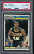 1987 Fleer Basketball #85 Chuck Person PSA 8