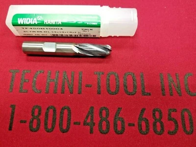 3/8 X 7/8 X 2 1/2 4FL TIALN Weldon Vástago Bola Nariz Endmill 3321273 Foto 1 de 2